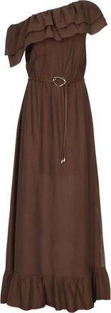 Dante6 Ambarose Maxi Jurk - Dames - Jurken - Bruin - Maat: XS Viscose