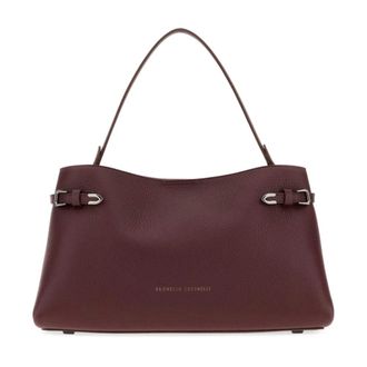 Brunello Cucinelli Shoulder Bag - female - Brunello Cucinelli - Shoulder Bags - Purple - ONE SIZE - Bags