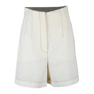 Philosophy di Lorenzo Serafini Casual Shorts, female, White, Size: S Vita Alta Shorts