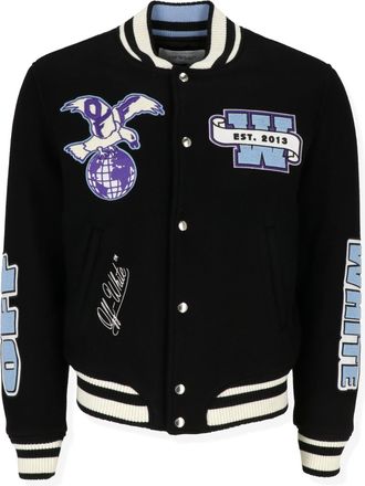 Off-white Off White Mens Black/Blue Outerwear