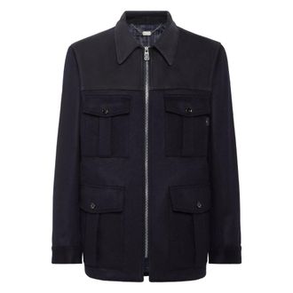 Billionaire Boys Club Field Jacket - Heren - Zomerjassen - Blauw - 3XL - Wol - Jassen