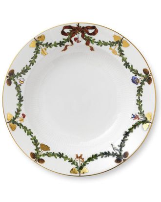 ROYAL COPENHAGEN Star Fluted Christmas Rim Soup Bowl