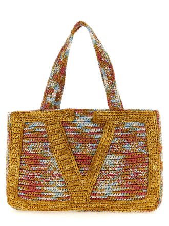 Valentino Garavani Multicolor Viscose Tote Womens Bag