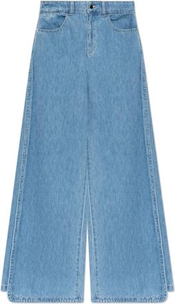 Emporio Armani Wide-leg Jeans - Dames - Loose Fit Jeans - Blauw - W25 - Katoen - Jeans
