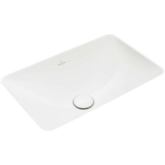 Villeroy & Boch Loop&friends - Lavabo Encastrado, 54x34 Cm, Sin Rebosadero, Ceramicplus, Blanco Alpino 4a5701r1
