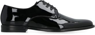 Dolce & Gabbana Leren Veterschoen met Glanzend Finish