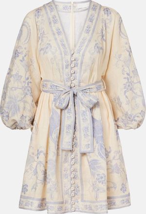 Zimmermann Indra floral linen minidress