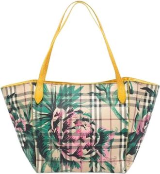 Burberry Pre-owned Tote Bags, female, Multicolor, Size: ONE SIZE Pre-owned Canterbury Tote Bag