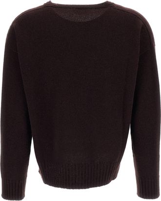 Drumohr Boxy Cut Cashmere Sweater with Ribbed Details