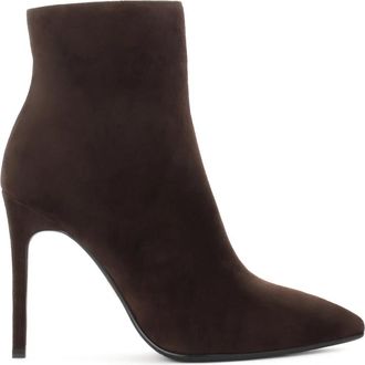 Kazar bruine su&egrave;de laarzen met een slanke hak - Dames - Laarzen met Hak - Bruin - 41 EU - Su&egrave;de - Schoenen