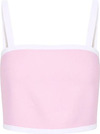 Iceberg Cropped Cady Top - Dames - Tops zonder mouwen - Roze - 2XS - Tops