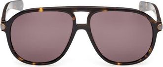 adidas 58mm Pilot Sunglasses in Dark Havana /Brown at Nordstrom