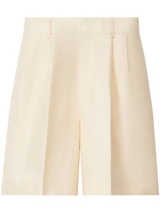 Fabiana Filippi tailored shorts - women - Fabric - 42 - Neutrals