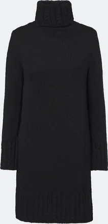 Moncler Turtleneck alpaca and wool-blend minidress