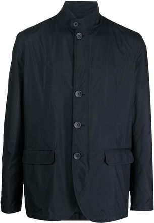 Herno button-front bomber jacket - men - Polyester/Polyamide/Elastane/Polyester - 50 - Black