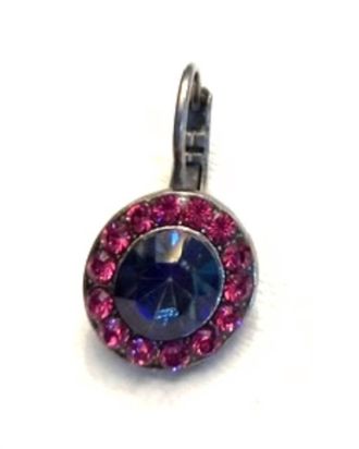 Mariana Womens Drop Earring In Fuchsia / Dark Blue