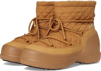 Moon Boot Mezzaluna Quilted Mid Wp Womens Cold Weather Boots Brown : EU 36 (US Womens 5.5) B - Medium, Synthetic