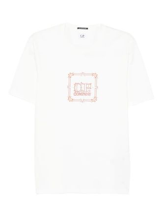 C.P. Company Katoenen T-shirt met logoprint - Wit
