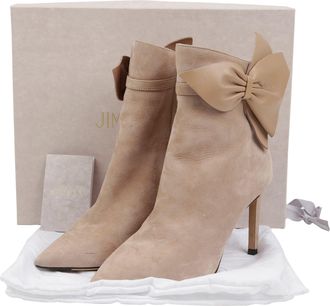 Jimmy Choo London Ribbon Ankle Boots Size