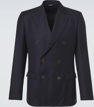 Dolce & Gabbana Double-breasted virgin wool blazer