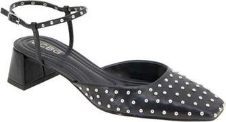 BCBGeneration Queenie Ankle Strap Pump in Black Stud at Nordstrom, Size 7.5