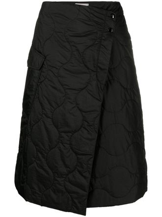 Woolrich Gewatteerde wikkelrok - Zwart