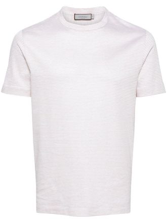 Canali T-shirt girocollo a righe - Toni neutri