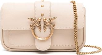 Pinko Structured Beige Handbag