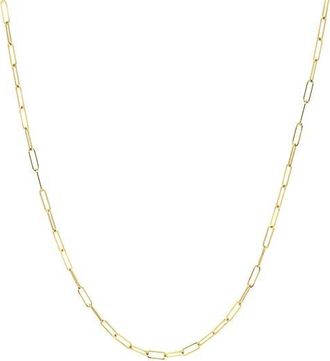 Zoe Lev Jewelry Paper Clip Chain Necklace in Yellow Gold at Nordstrom