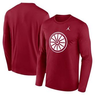 Jordan Brand Mens Jordan Brand Crimson Oklahoma Sooners Primetime Alternate Logo Legend Performance Long Sleeve T-Shirt at Nordstrom, Size Xx-Large