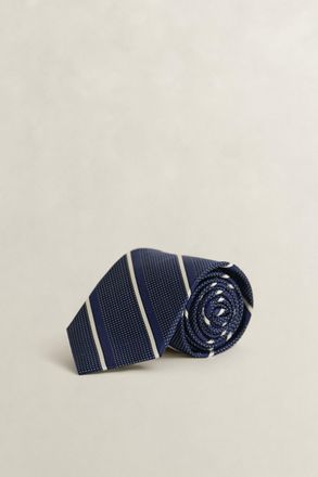 GANT Men Dobby Striped Tie (ONE SIZE) MARINE