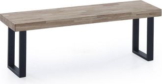 Home Heavenly Home Heavenly - Banco Asiento Darek. Banqueta Comedor Y Cocina. Banco Recibidor Y Pie De Cama. 120 Cm Ancho. Color: Roble Honey - Negro