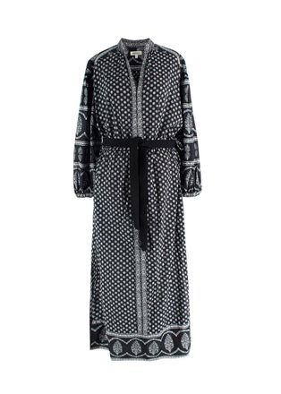 Boteh Black & White Hermia Floral Print Dress Size XS