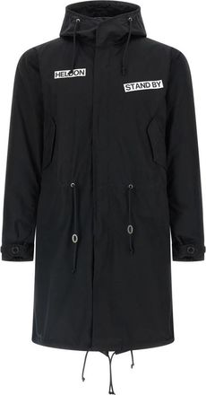 Undercover Uc 2E4310 2-in-1 Parka - Heren - Parka Jassen - Zwart - L - Katoen - Jassen
