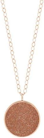 Ginette NY Jumbo Ever Necklace in Gold Sandstone at Nordstrom, Size Large