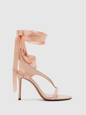 Reiss Pink | Royal Ballet Ribbon Sandals, 437
