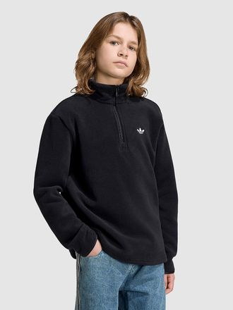 adidas Originals Fleece Kids Half-Zip Sweater zwart