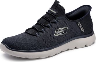Skechers Mens Summits High Range Trainers, Black Mesh, 6.5 UK