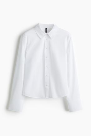 H&M Hemdbluse aus Popeline - White