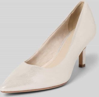 Tamaris Tamaris Pumps aus echtem Leder in Silber, Gr&ouml;&szlig;e 36