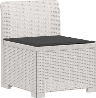 vidaXL Sill&oacute;n Individual De Jard&iacute;n Con Coj&iacute;n Apariencia De Ratan Pp Vidaxl