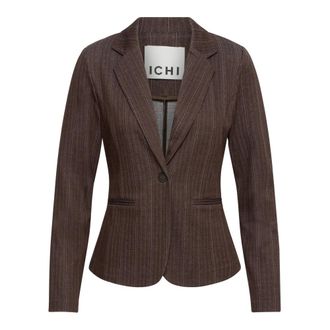 Ichi Ichi - Blazer - Dames - Jassen - Bruin - Maat: XL