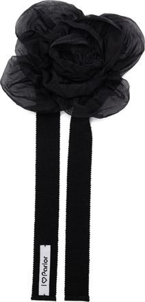 Parlor Choker a forma di rosa - Nero