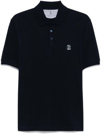 Brunello Cucinelli Short Sleeve Polo Shirt With Logo