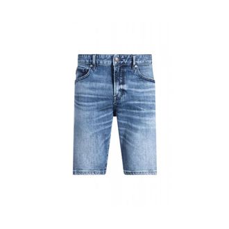 HUGO BOSS Korte Broeken, Heren, Blauw, W33, Denim, Denim Shorts