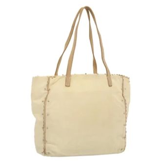 Prada Pre-owned Tote Bags, female, Beige, Size: ONE SIZE Pre-owned Vintage Tote Bag