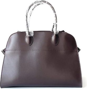 Generic Womens Luxury Suede Tote Bag - Large Designer-Inspired Handbag - Fashionable Top Handle Work Bag - Hobo Tote, Coffee Smooth Plain Weave 10 Inches