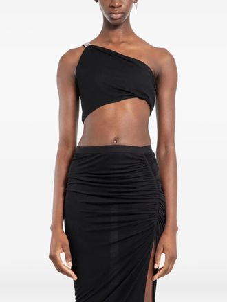 Rick Owens Hydra one-shoulder top - women - Viscose - 40 - Black