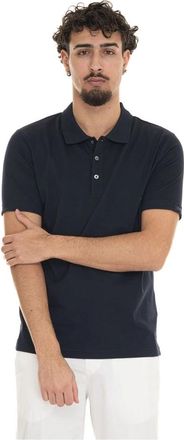 Fay Polo shirt met korte mouwen - Heren - Polos - Blauw - S - Katoen - Tops