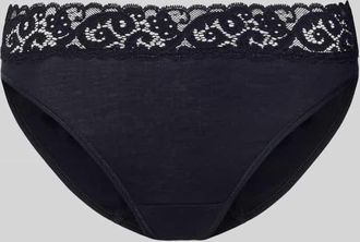 Hanro Slip mit Spitze Modell MOMENTS in Black, Größe XS